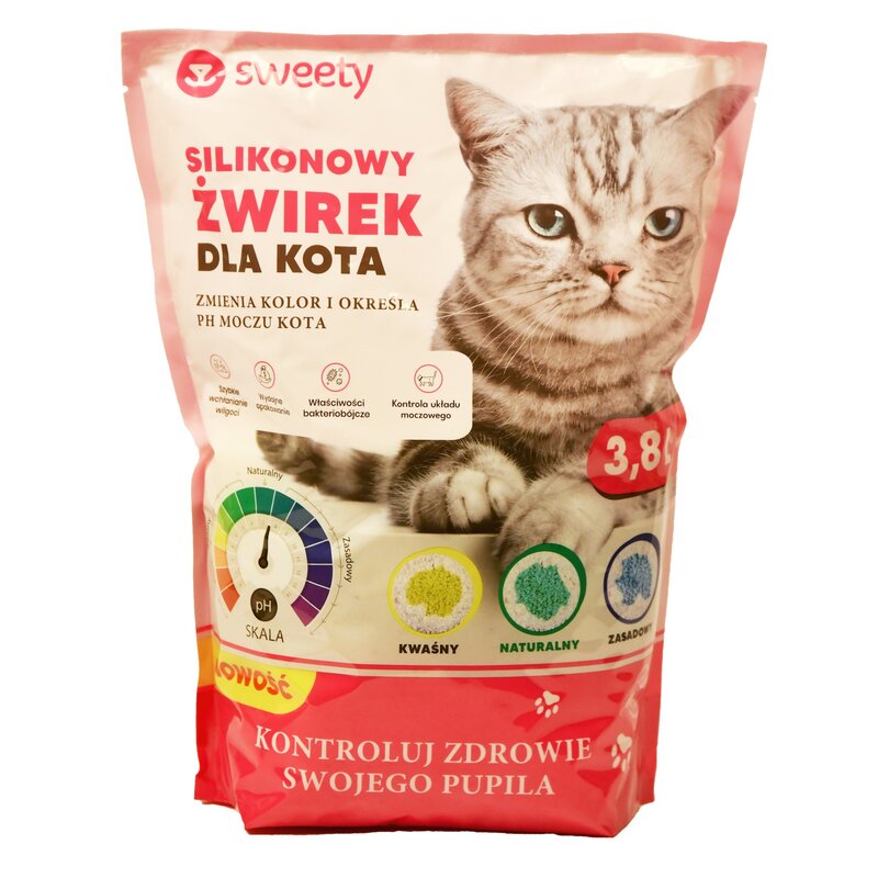 Żwirek dla kota SWEETY Kontrola PH moczu 3.8 L