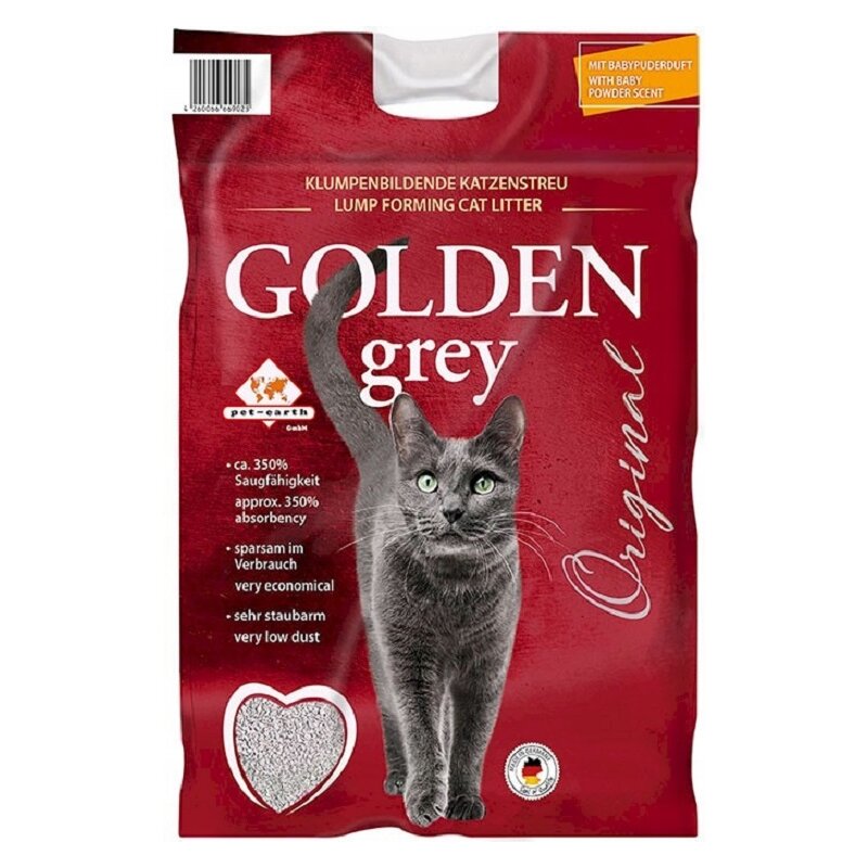 Żwirek dla kota GOLDEN Grey 15 L