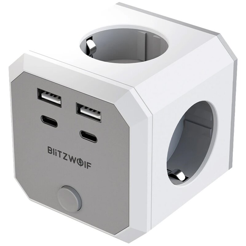 Kostka zasilająca BLITZWOLF BW-EC2 8-in-1 4xAC / 2 x USB-A / 2 x USB-C