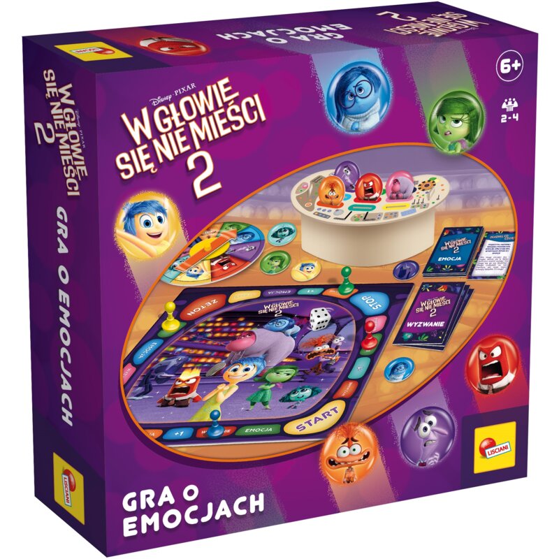 Gra planszowa LISCIANI Disney W głowie się nie mieści 2 Gra o emocjach 304-PL104635