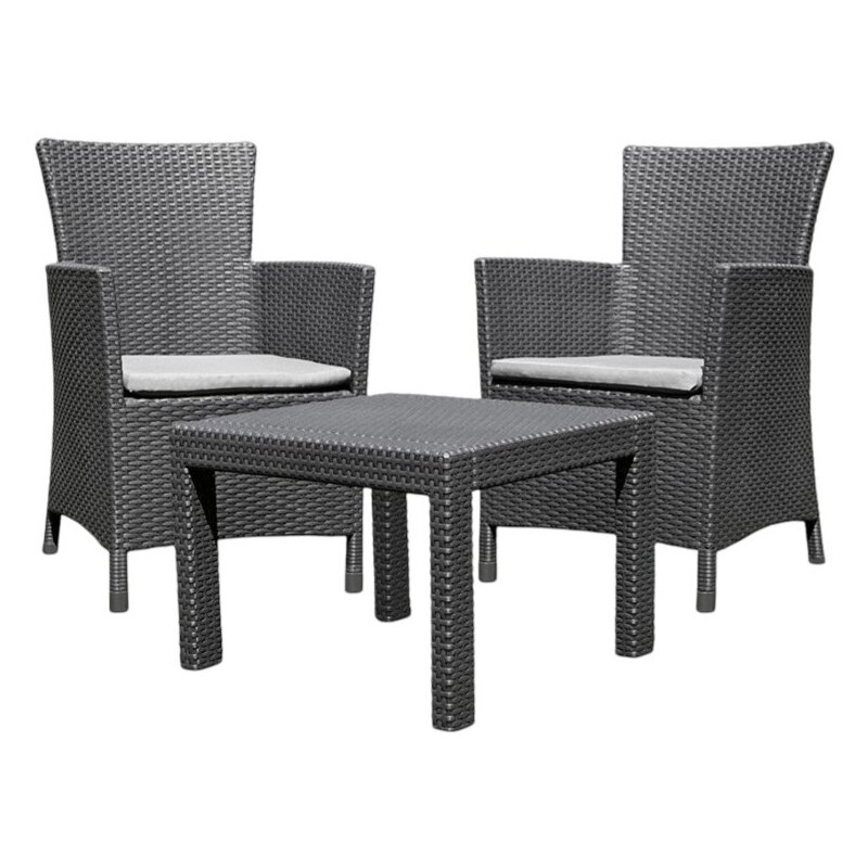 Zestaw mebli ogrodowych ALLIBERT Rosario Balcony Set Grafitowy