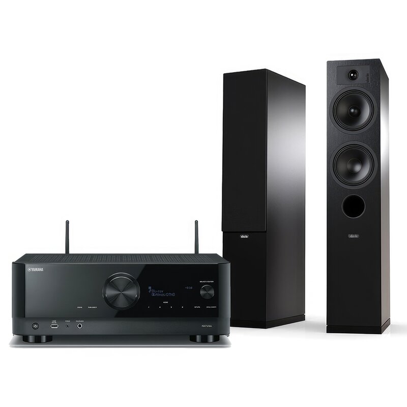 Zestaw stereo YAMAHA RX-V4A + INDIANA Line Tesi 5 Czarny