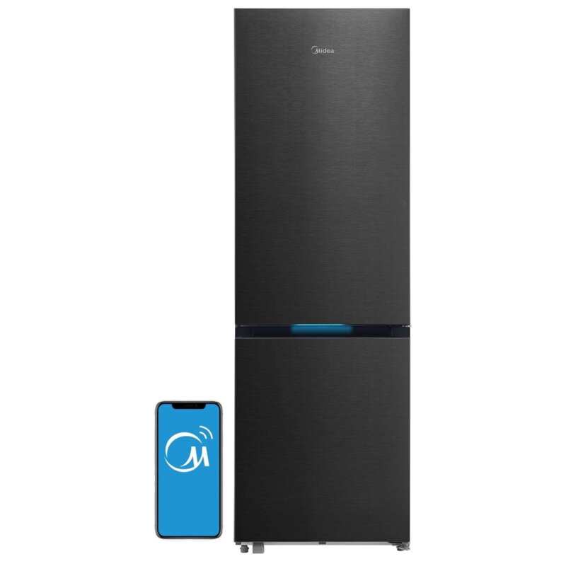 Midea MDRB548MIC46P Pełny No Frost 186cm Zdalne sterowanie Inox