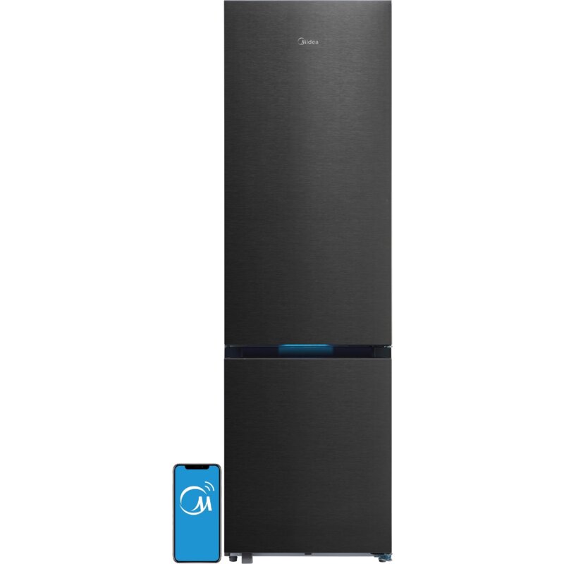 Lodówka MIDEA MDRB600MIC45P No frost 201cm Ciemna inox