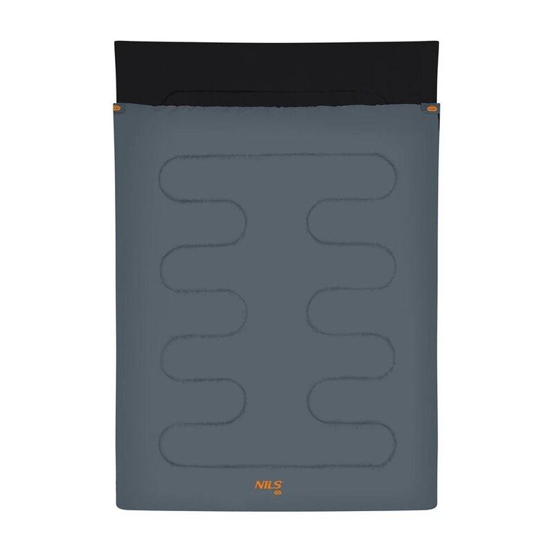 Śpiwór NILS CAMP NC2001 Antracytowo-pomarańczowy