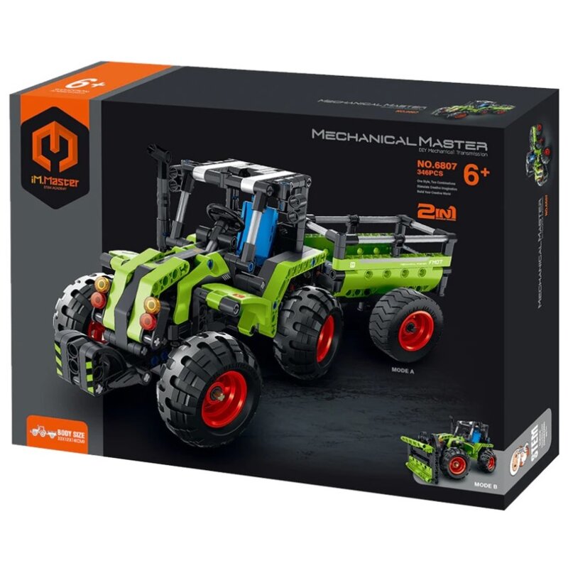 Klocki plastikowe IM.MASTER Mechanical Traktor 2w1 IM6807