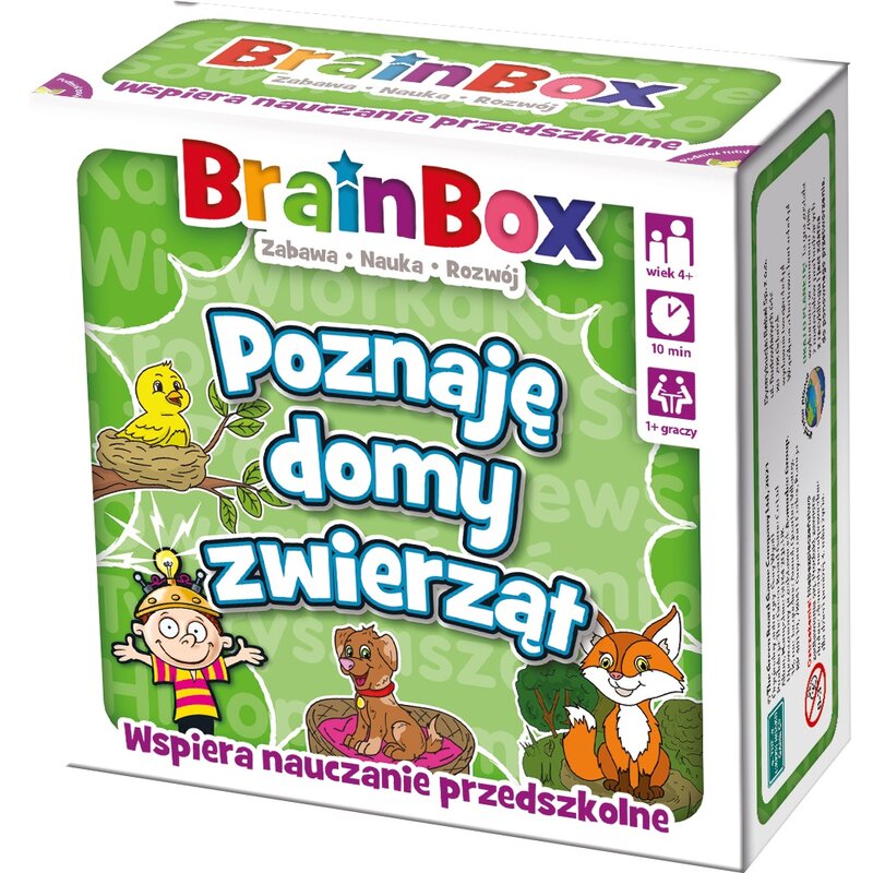 Gra karciana REBEL BrainBox Poznaję domy zwierząt