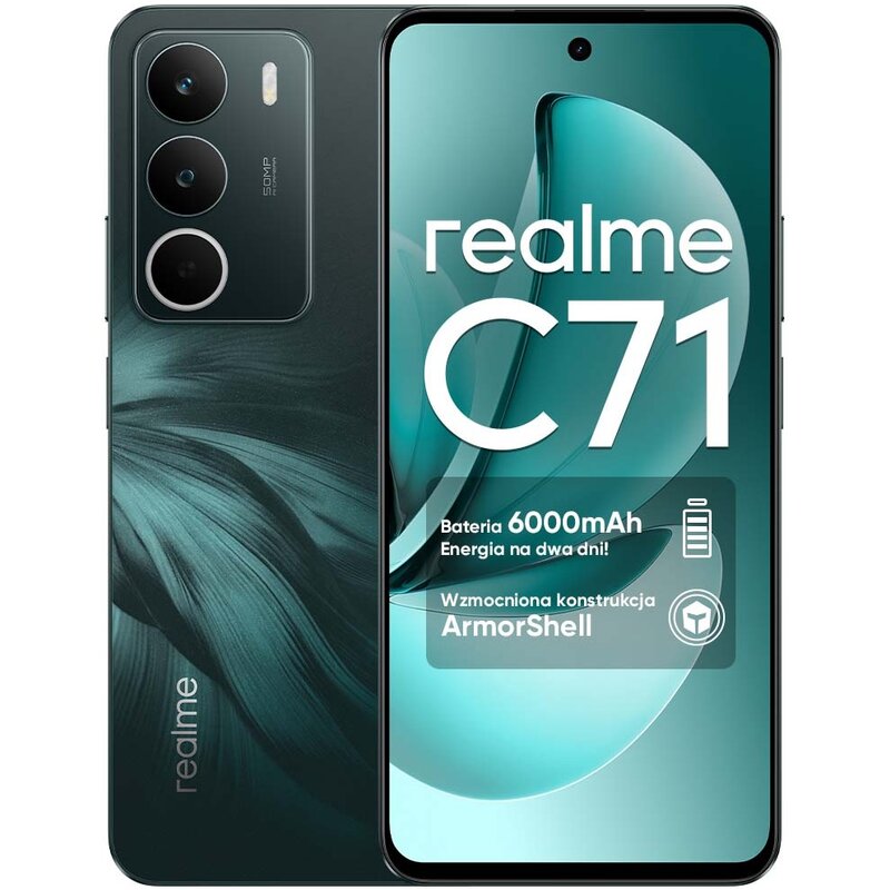Smartfon REALME C71 8/256GB 6.67" 120Hz Zielony