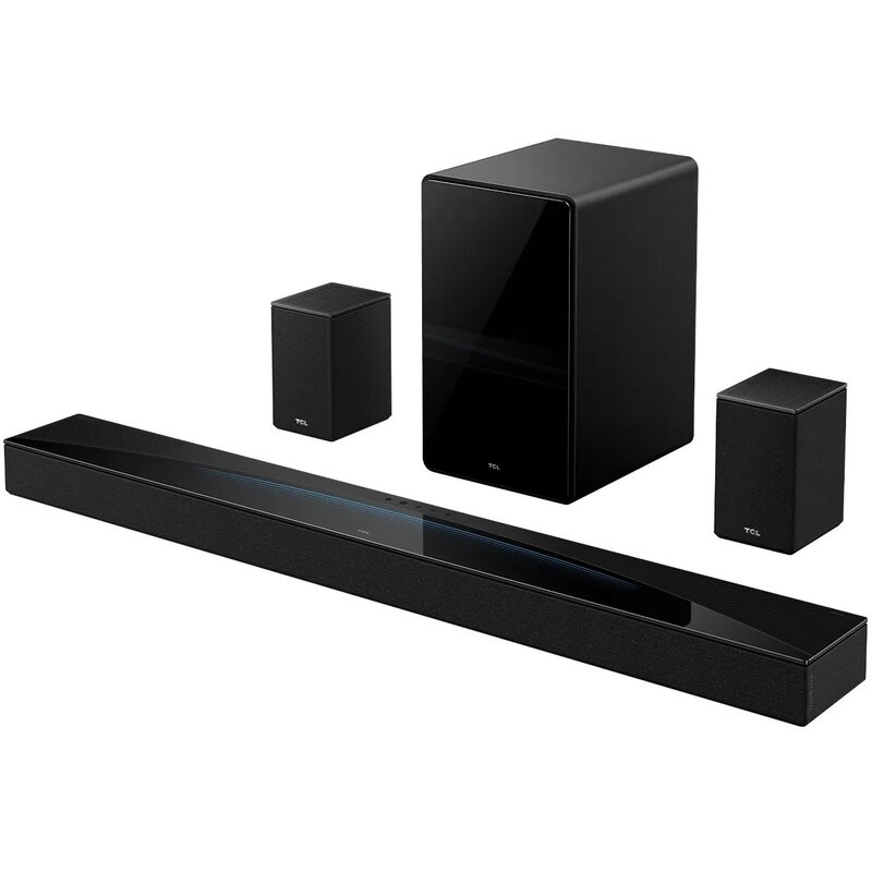 Soundbar TCL Q85H Pro Czarny 7.1.4-kanałowy, Bezprzewodowy Subwoofer, 4K, HDMI eARC, Wi-Fi, BT, Dolby Atmos, DTS:X
