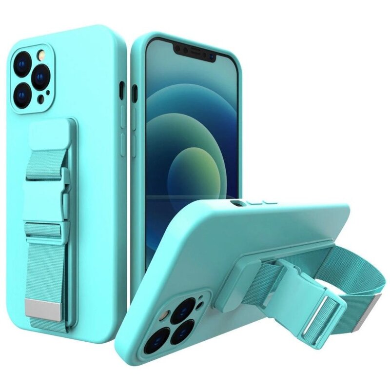 Etui HURTEL Rope Case do Apple iPhone 12 Pro Jasnoniebieski