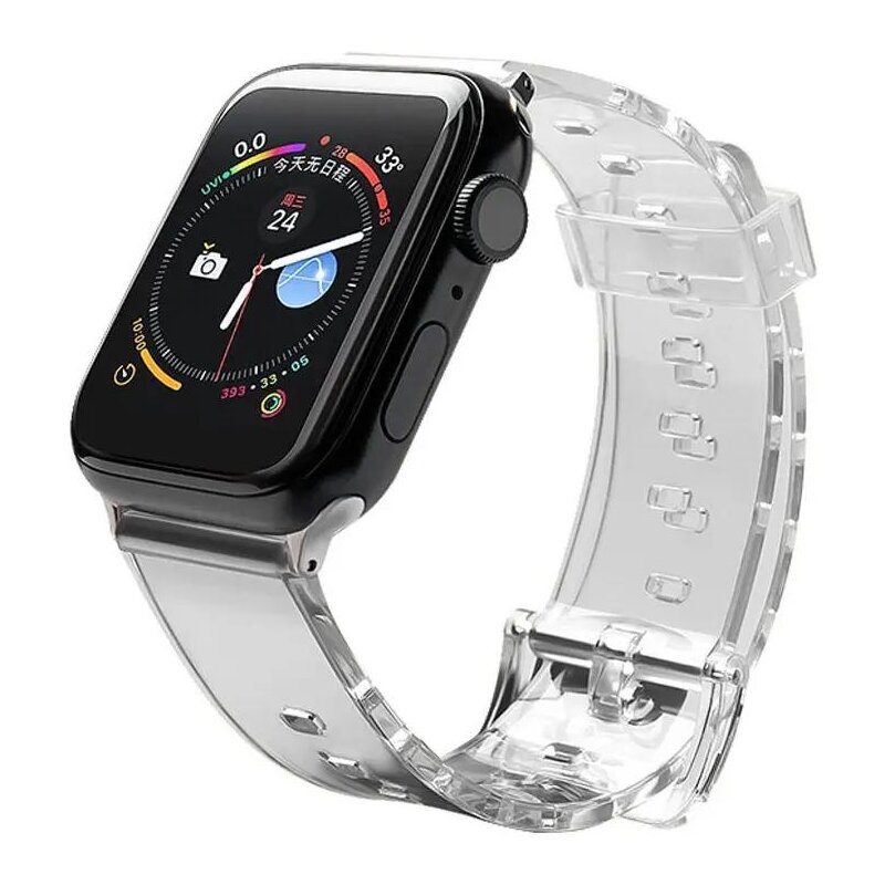 Pasek HURTEL Strap Light do zegarka Apple Watch do koperty 42/44 mm Czarny