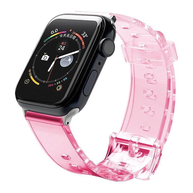 Pasek HURTEL Strap Light do zegarka Apple Watch do koperty 42/44 mm Czerwony