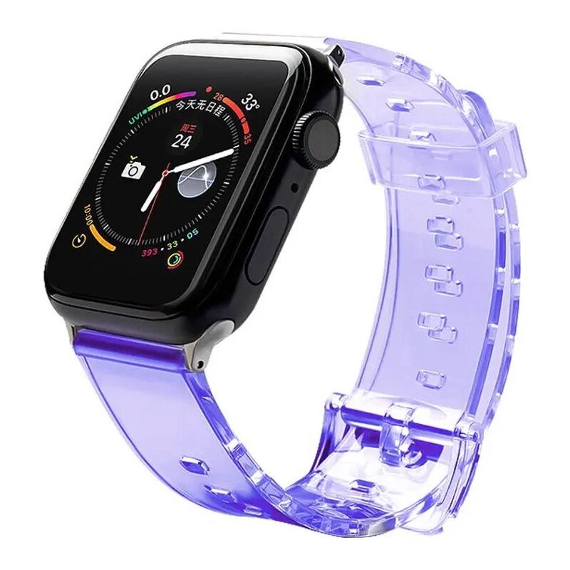 Pasek HURTEL Strap Light do zegarka Apple Watch do koperty 42/44 mm Fioletowy
