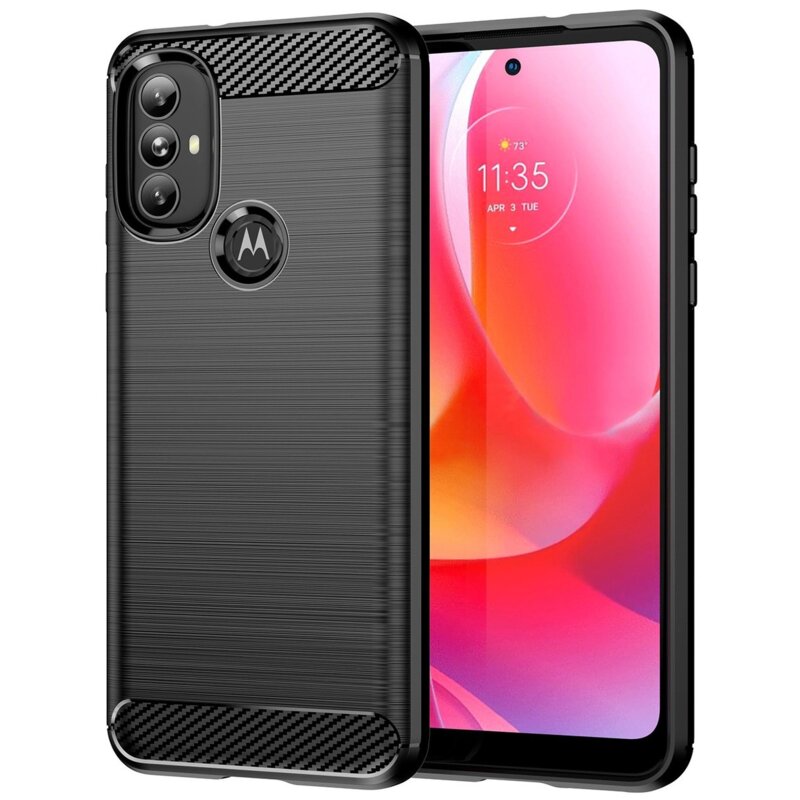 Etui HURTEL Carbon Case do Motorola Moto G Power 2022 Czarny