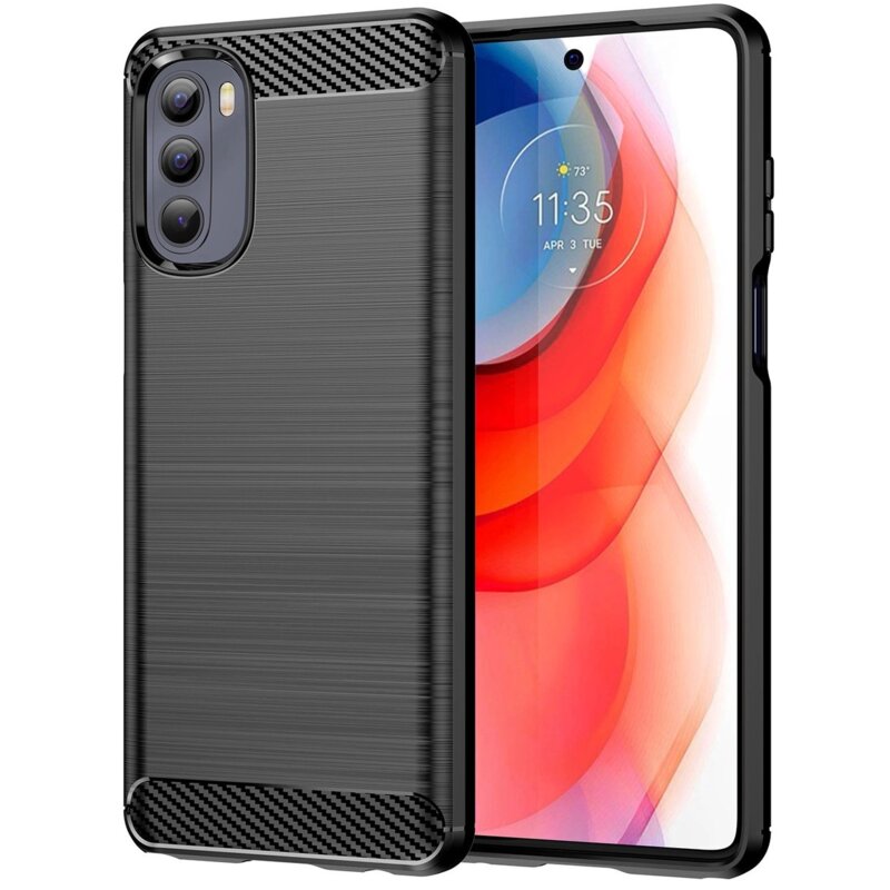 Etui HURTEL Carbon Case do Motorola Moto G Stylus 2022 Czarny