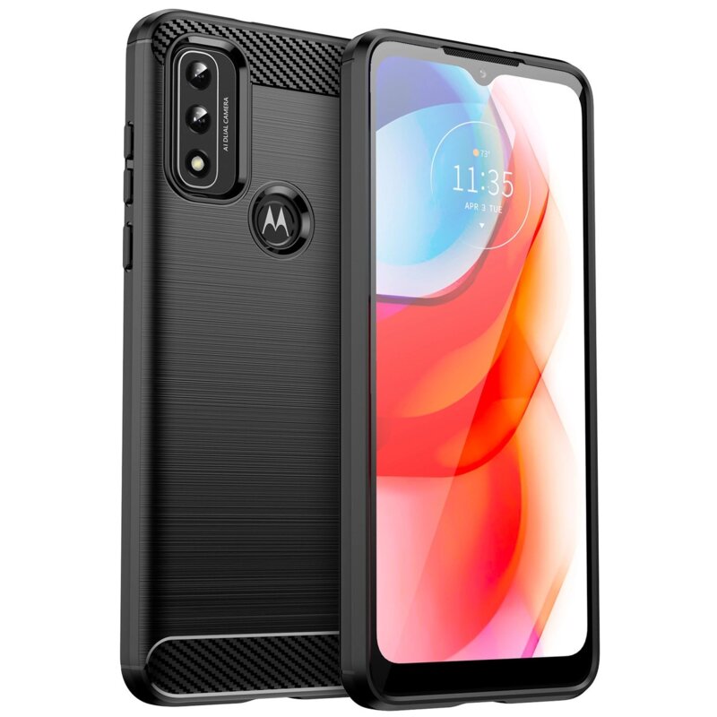 Etui HURTEL Carbon Case do Motorola Moto G Play 2022 Czarny