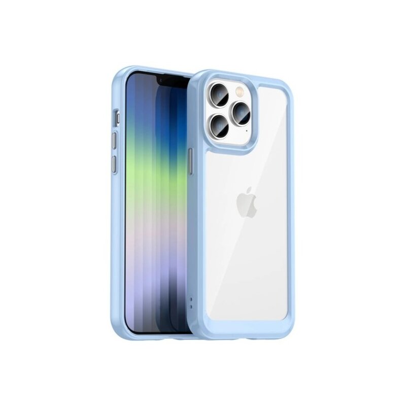 Etui HURTEL Outer Space Case do Apple iPhone 14 Pro Max Przezroczysto-niebieski