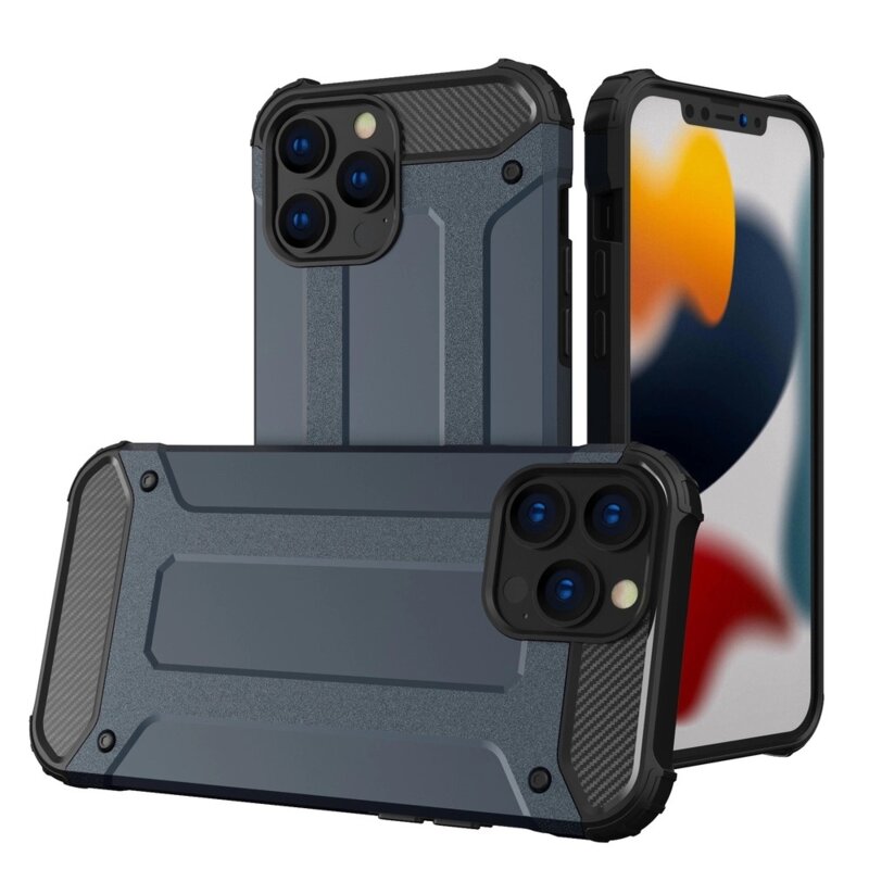 Etui HURTEL Hybrid Armor do Apple iPhone 14 Pro Max Niebieski
