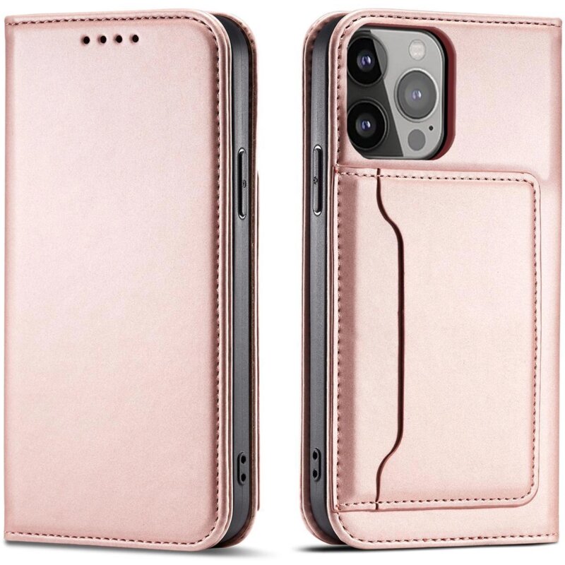 Etui HURTEL Magnet Card do Apple iPhone 14 Pro Różowy