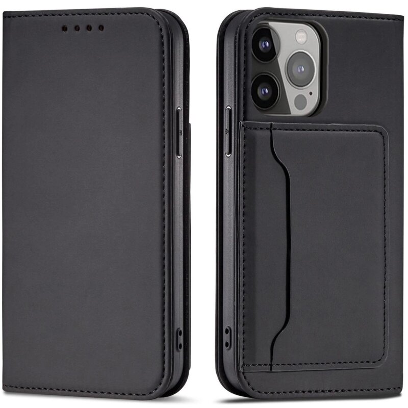 Etui HURTEL Magnet Card do Apple iPhone 14 Pro Max Czarny