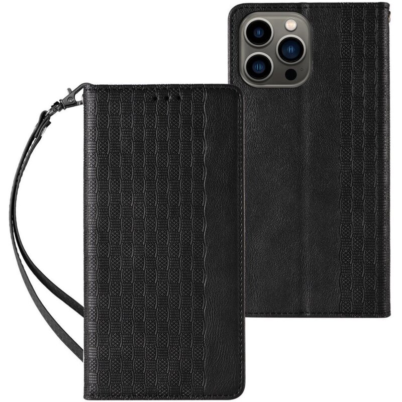 Etui HURTEL Magnet Strap do Apple iPhone 14 Pro Czarny