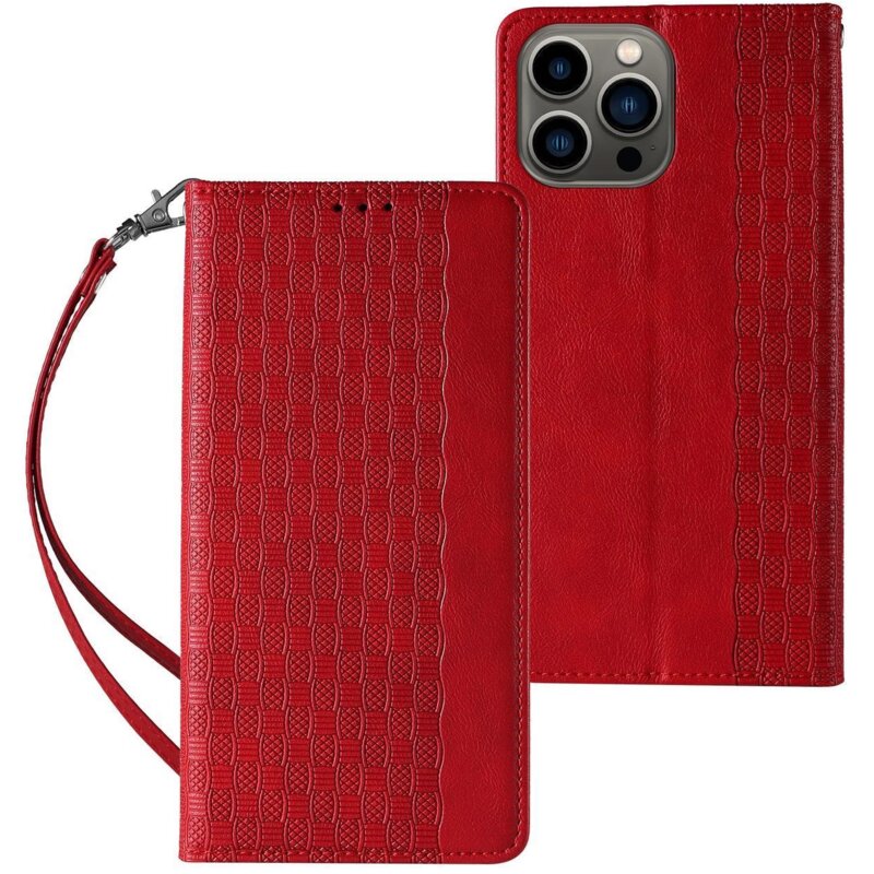 Etui HURTEL Magnet Strap do Apple iPhone 14 Pro Czerwony
