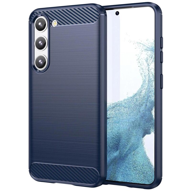 Etui HURTEL Carbon Case do Samsung Galaxy S23+ Niebieski