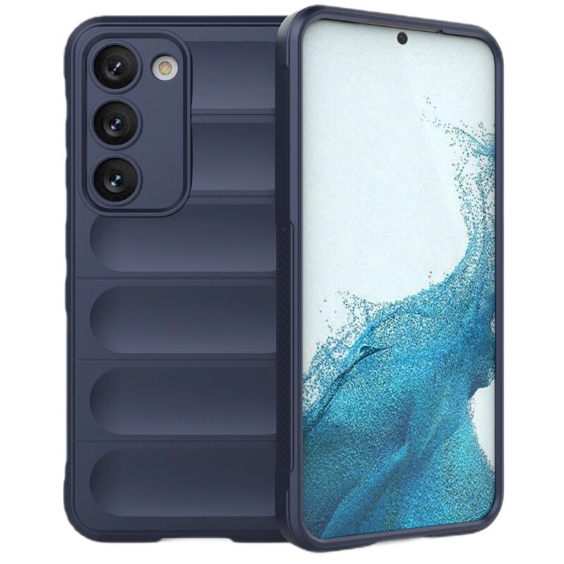Etui HURTEL Magic Shield do Samsung Galaxy S23+ Ciemnoniebieski