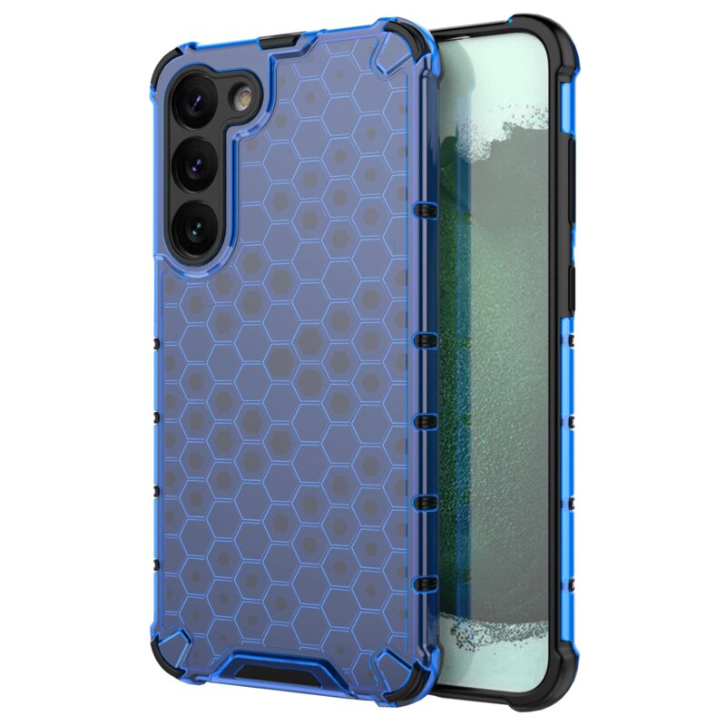 Etui HURTEL Honeycomb do Samsung Galaxy S23+ Niebieski