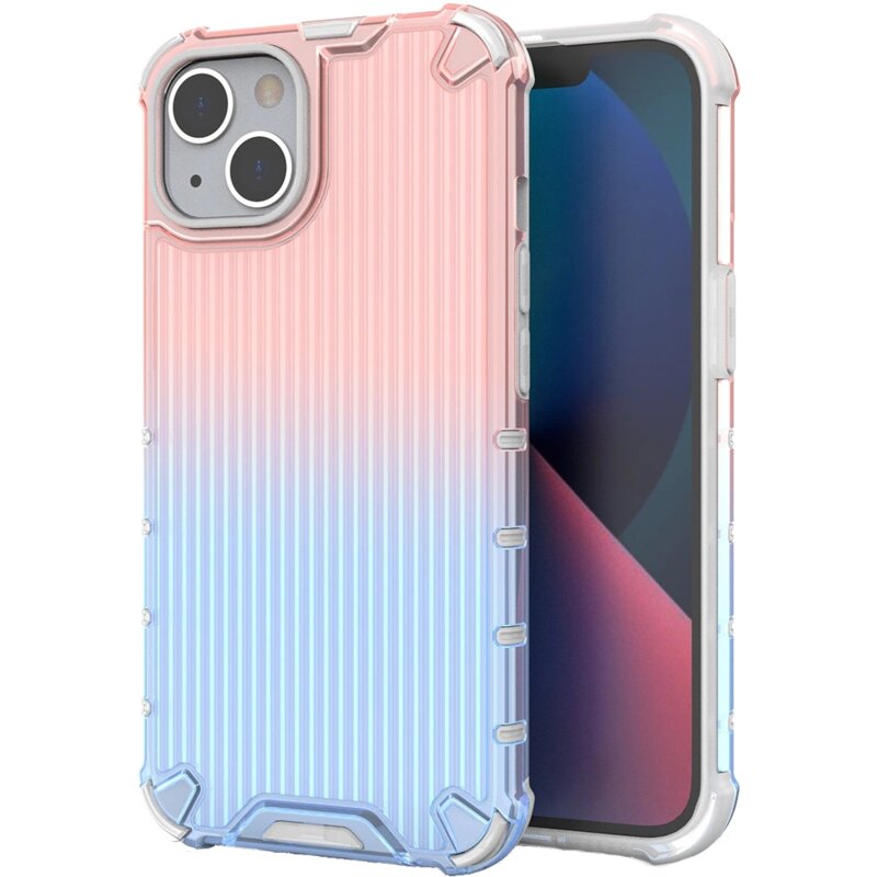Etui HURTEL Ombre Protect do Apple iPhone 14 Plus Różowo-niebieski