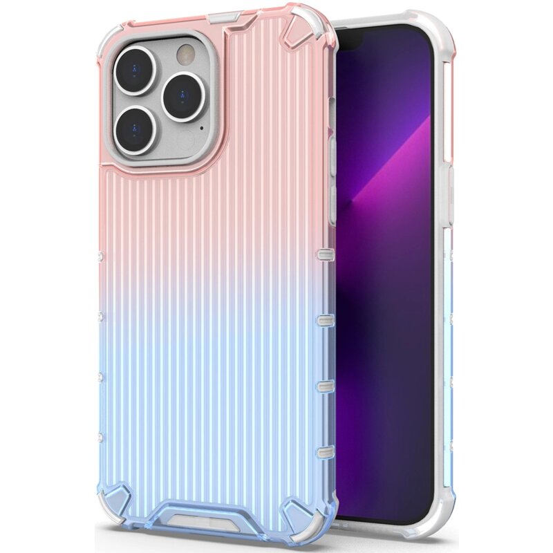 Etui HURTEL Ombre Protect do Apple iPhone 14 Pro Max Różowo-niebieski