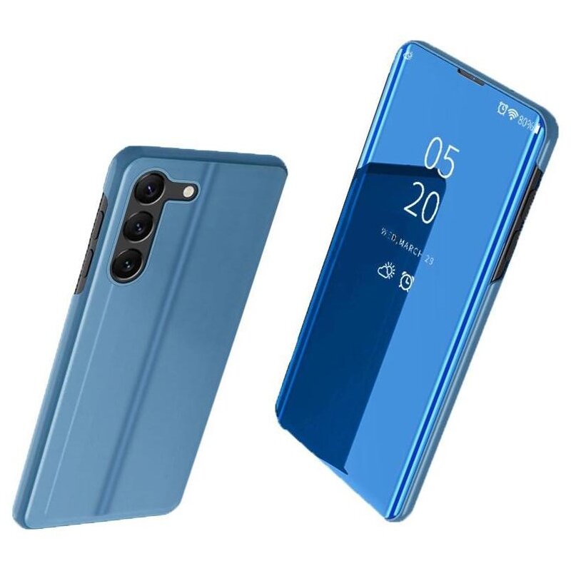 Etui HURTEL Clear View Case do Samsung Galaxy S23+ Niebieski