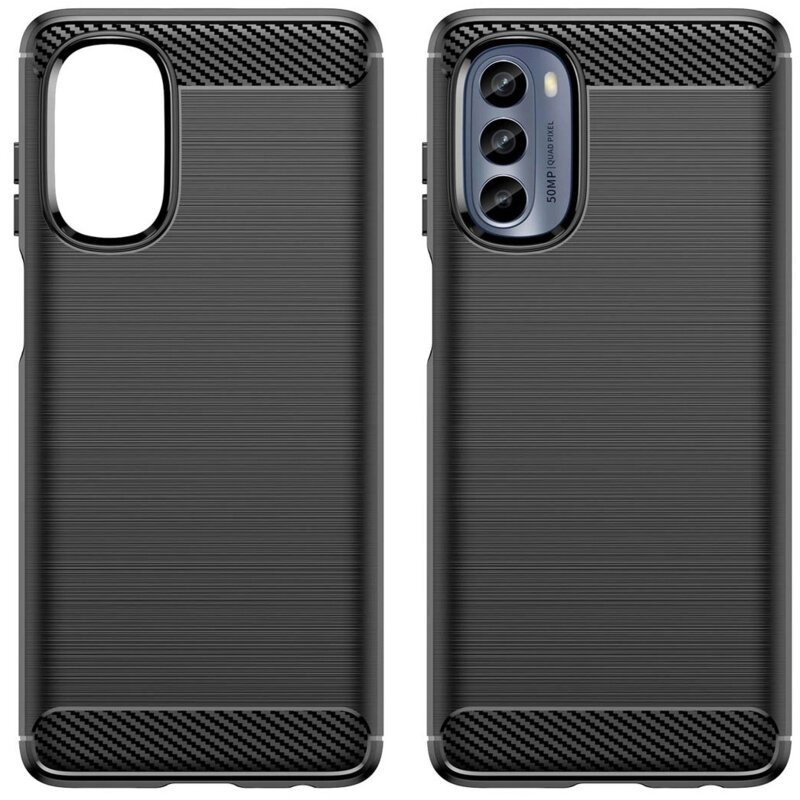 Etui HURTEL Carbon Case do Motorola Moto G62 5G Czarny