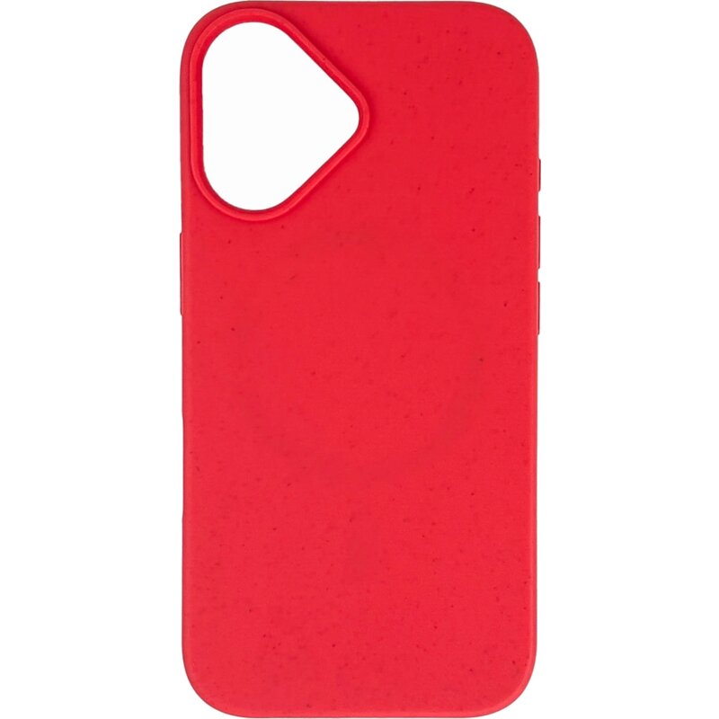 Etui HURTEL Multiple Color Wheat Bran Case MagSafe do Apple iPhone 16 Czerwony