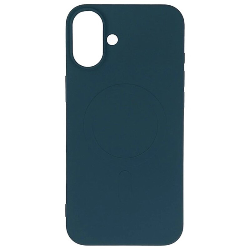 Etui HURTEL Liquid Silicone Case MagSafe do Apple iPhone 16 Ciemnoniebieski