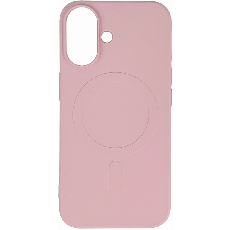 Etui HURTEL Liquid Silicone Case MagSafe do Apple iPhone 16 Plus Jasnoróżowy