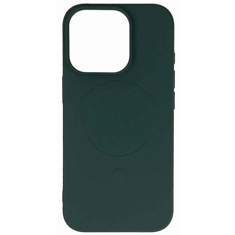 Etui HURTEL Liquid Silicone Case MagSafe do Apple iPhone 16 Pro Max Ciemnozielony
