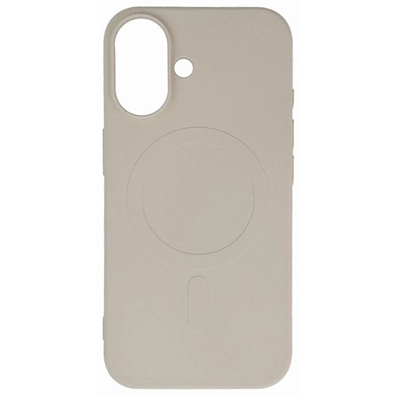Etui HURTEL Liquid Silicone MagSafe do Apple iPhone 16 Beżowy