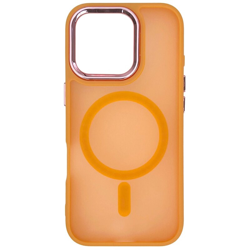 Etui HURTEL Magnetic Collection MagSafe do Apple iPhone 16 Pro Pomarańczowy