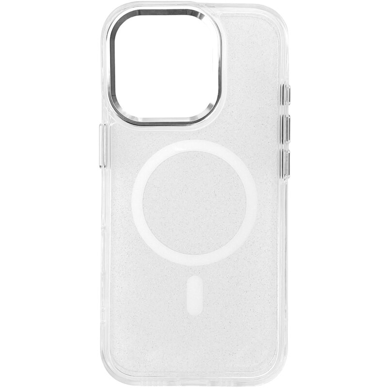 Etui HURTEL Glitter Case MagSafe do Apple iPhone 16 Pro Max Biało-przezroczysty