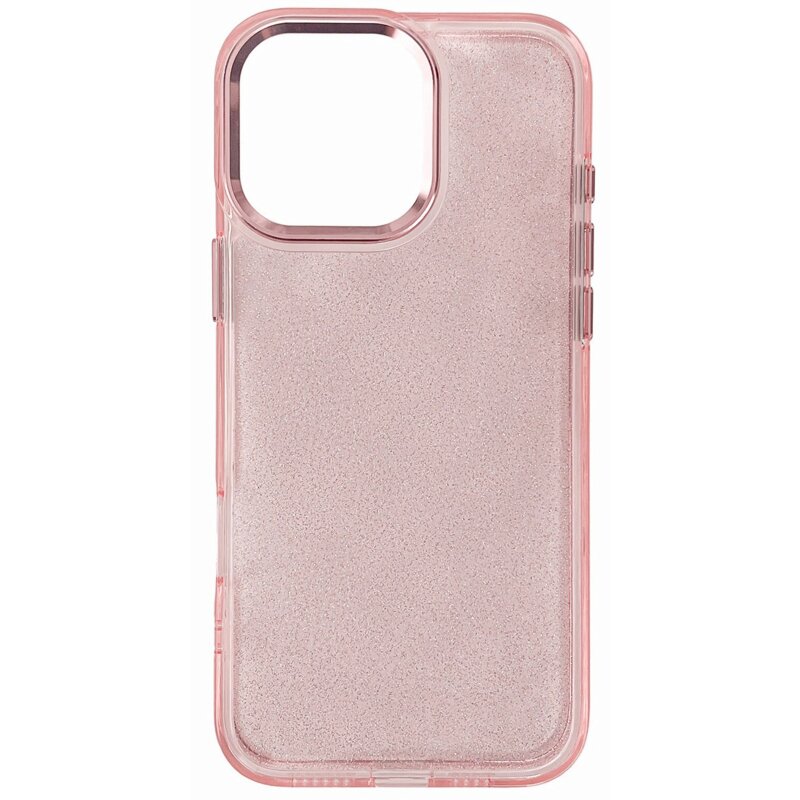 Etui HURTEL Glitter Case do Apple iPhone 16 Pro Max Różowo-przezroczysty
