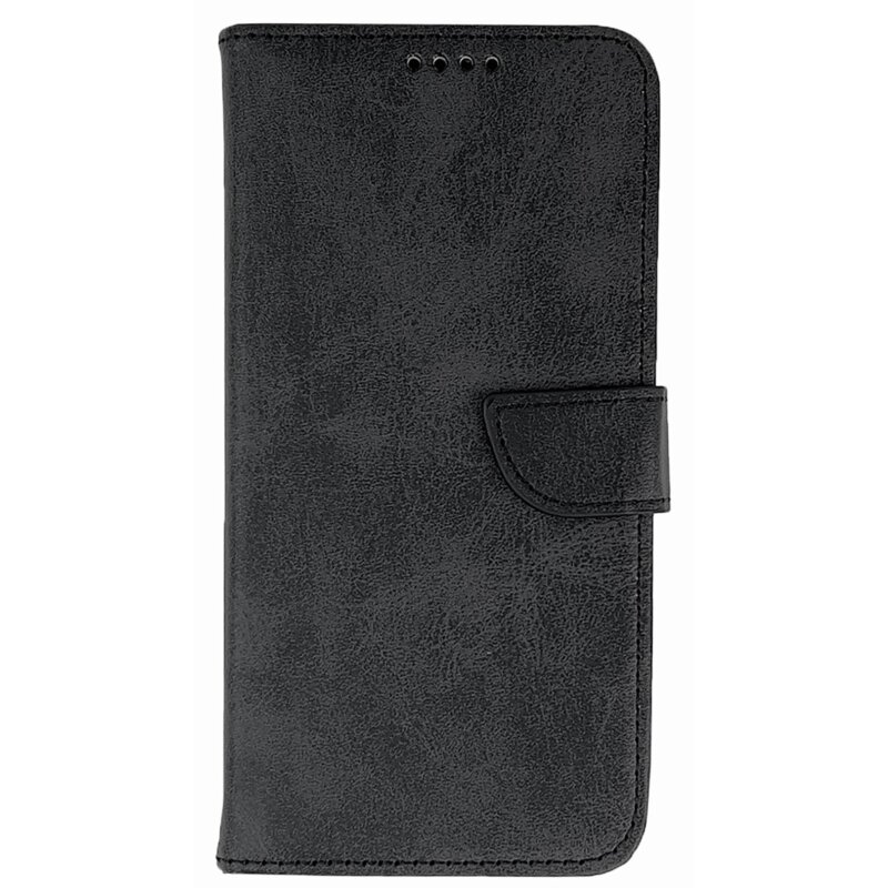 Etui HURTEL Leather Book do Apple iPhone 16 Czarny