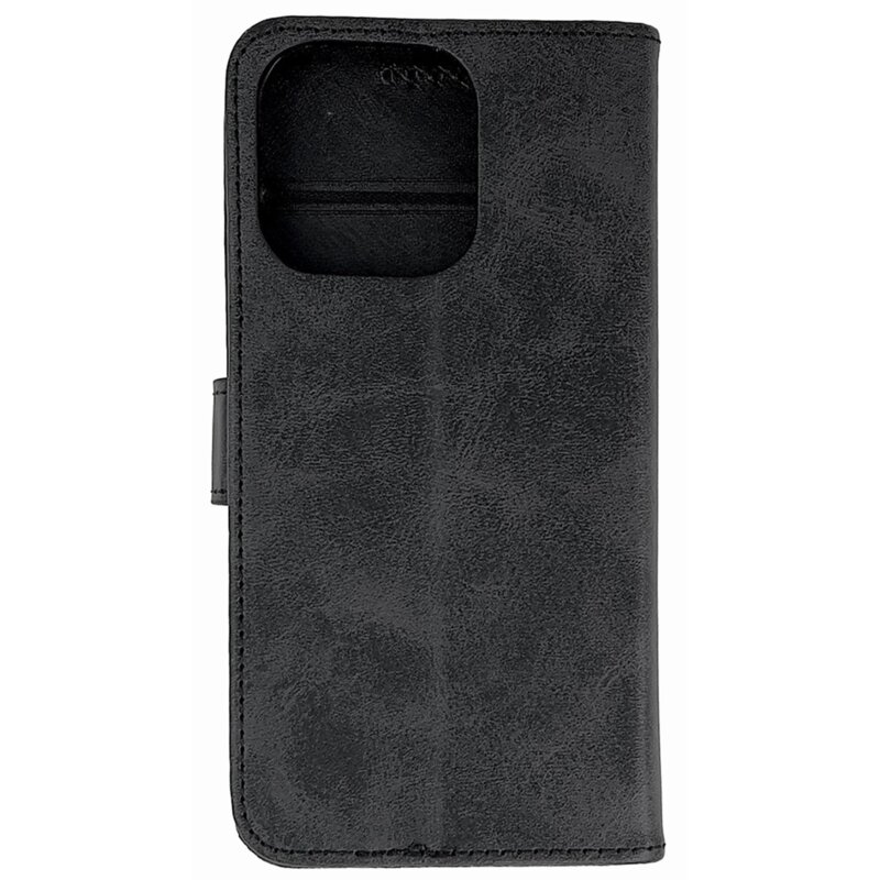 Etui HURTEL Leather Book do Apple iPhone 16 Pro Max Czarny