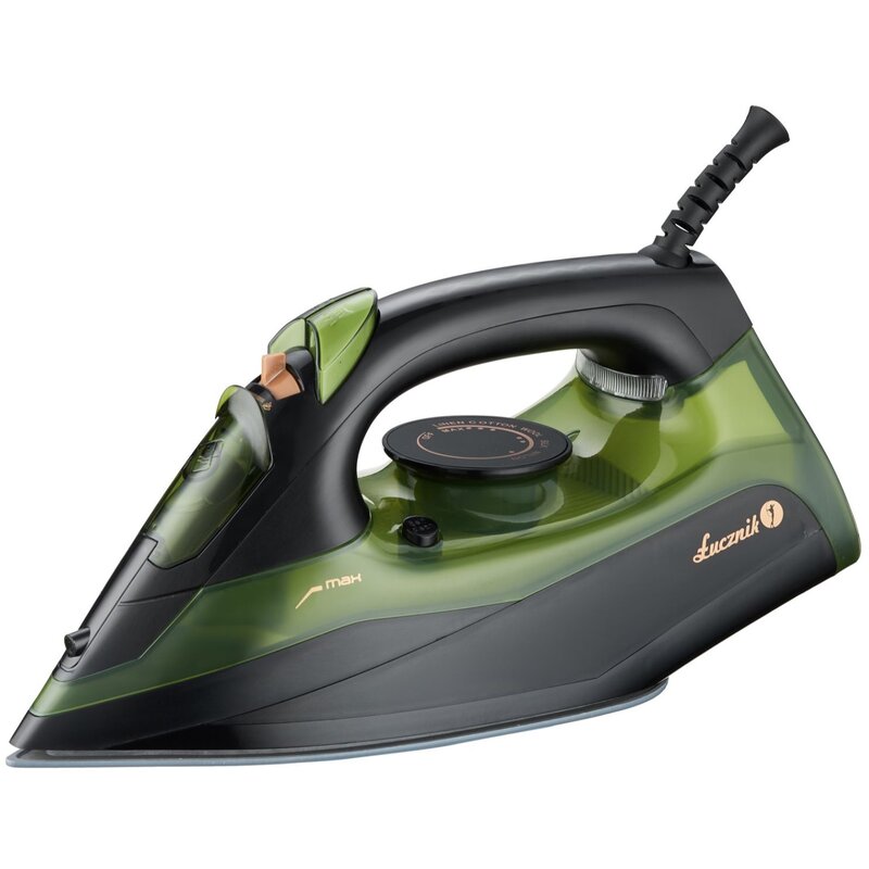 Żelazko parowe mocne 3000W strażak ceramiczne prasowanie w pionie Anti-Calc