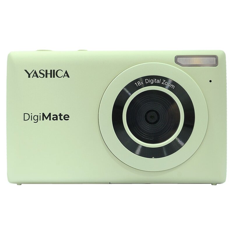 Aparat YASHICA DigiMate Zielony, 64Mpix, 18x zoom cyfrowy, 4K