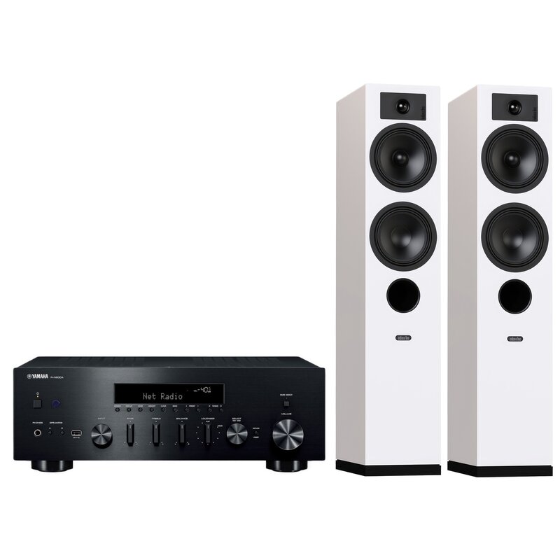 Zestaw stereo YAMAHA MusicCast R-N600A + INDIANA Line Tesi 5 Biały