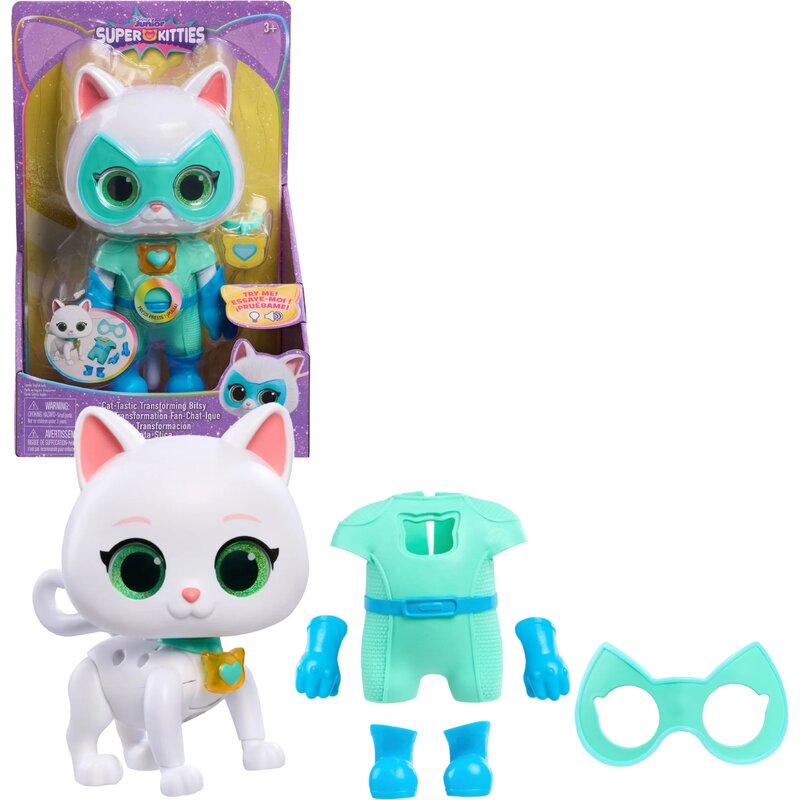 Figurka JUST PLAY Disney Junior Super Kitties Cat-Tastic Transforming Bitsy 67017