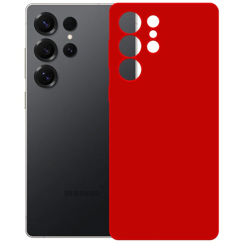 Etui 3MK Silicone Guardx  do Samsung Galaxy S25 Ultra Czerwony