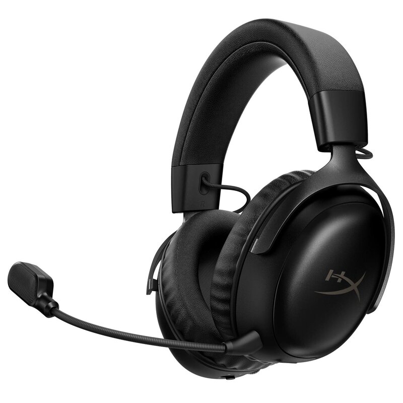 Słuchawki HYPERX Cloud III S Wireless, Nauszne, Dźwięk przestrzenny, Czarny