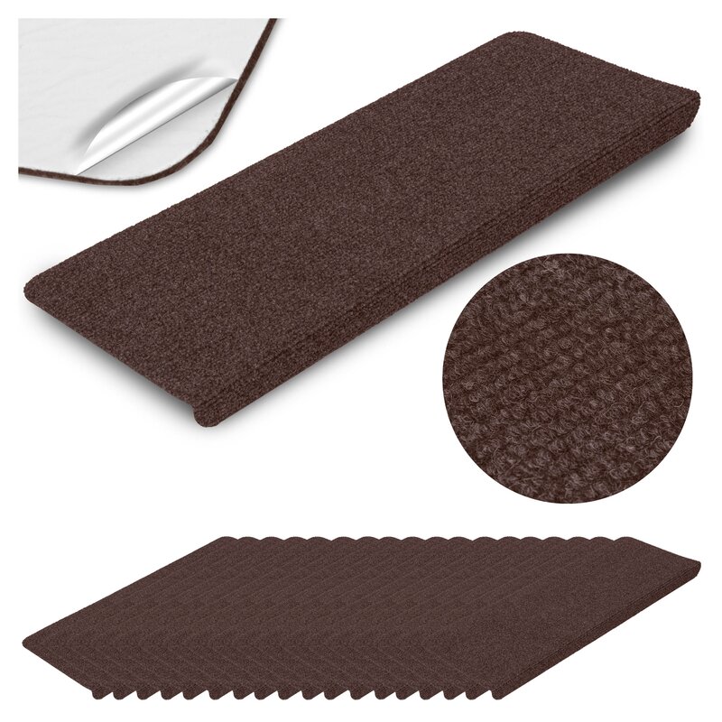 Dywaniki na stopnie GOCKOWIAK Adria Brązowy (15 szt.)